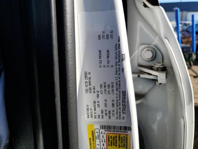 2015 FORD F150 SUPER - 1FTFW1EF3FFA34855
