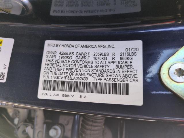 VIN 1HGCV1F55LA052439 2020 HONDA ACCORD no.13