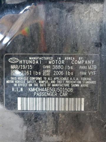 2016 HYUNDAI ELANTRA SE - KMHDH4AE5GU501508