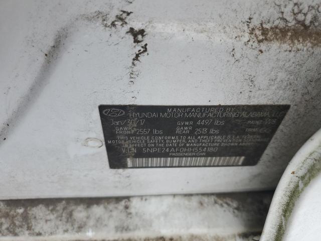 2017 HYUNDAI SONATA SE - 5NPE24AF0HH554180