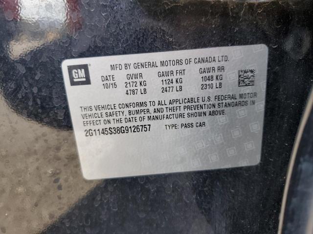 2016 CHEVROLET IMPALA LTZ - 2G1145S38G9126757