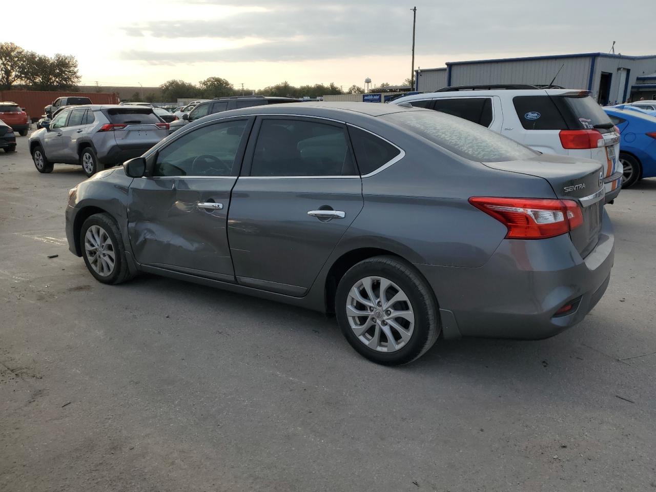 NISSAN SENTRA S 2018 gray  gas 3N1AB7AP2JL631701 photo #3