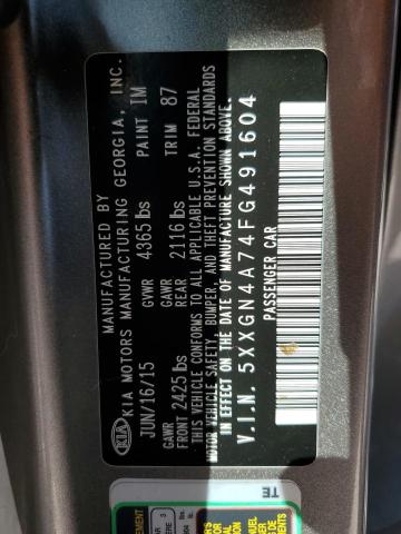 2015 KIA OPTIMA EX - 5XXGN4A74FG491604