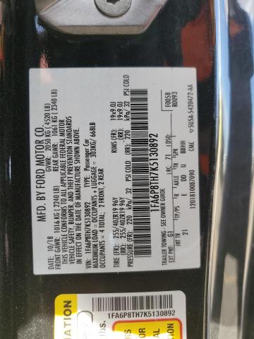 2019 FORD MUSTANG - 1FA6P8TH7K5130892