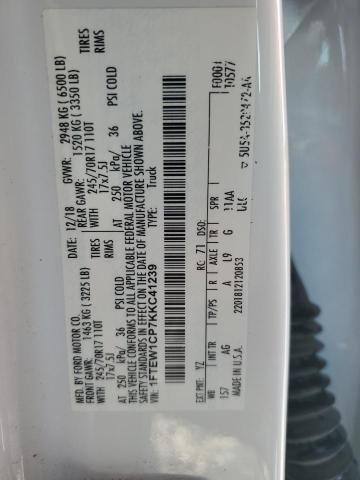 2019 FORD F150 SUPER - 1FTEW1CP7KKC41239