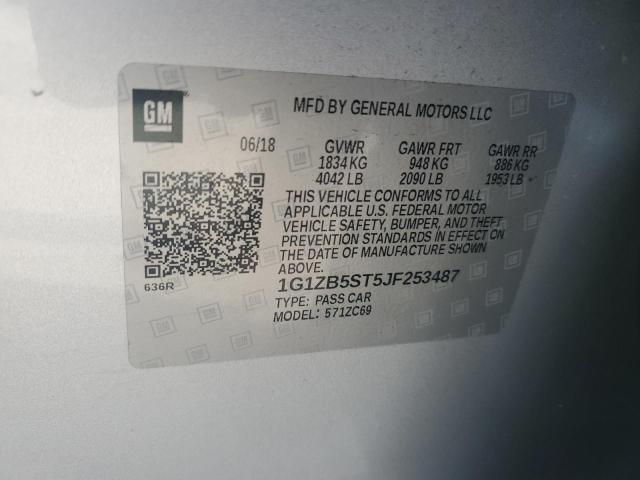 2018 CHEVROLET MALIBU LS - 1G1ZB5ST5JF253487