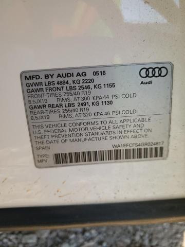 VIN WA1EFCFS4GR024817 2016 Audi Q3, Premium Plus no.13