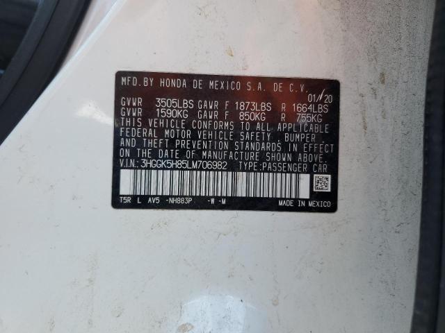 2020 HONDA FIT EX - 3HGGK5H85LM706982