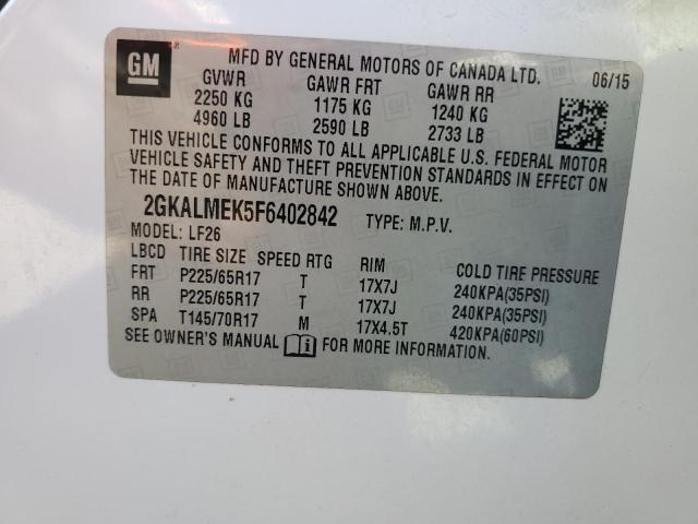 2015 GMC TERRAIN SL - 2GKALMEK5F6402842
