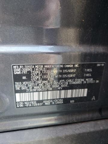 2019 TOYOTA RAV4 LE - 2T3G1RFV6KC037198