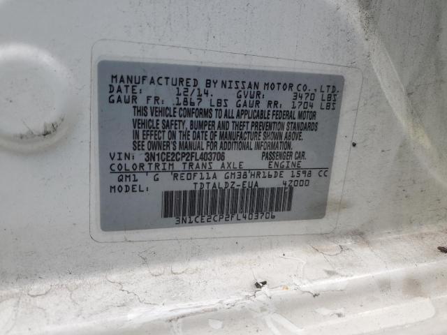 2015 NISSAN VERSA NOTE - 3N1CE2CP2FL403706