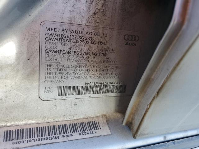 VIN WA1UFAFL2DA064123 2013 Audi A4, Premium Plus no.12