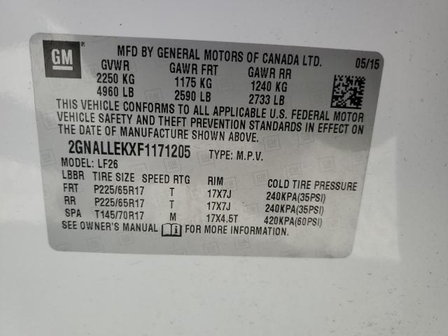 2015 CHEVROLET EQUINOX L - 2GNALLEKXF1171205