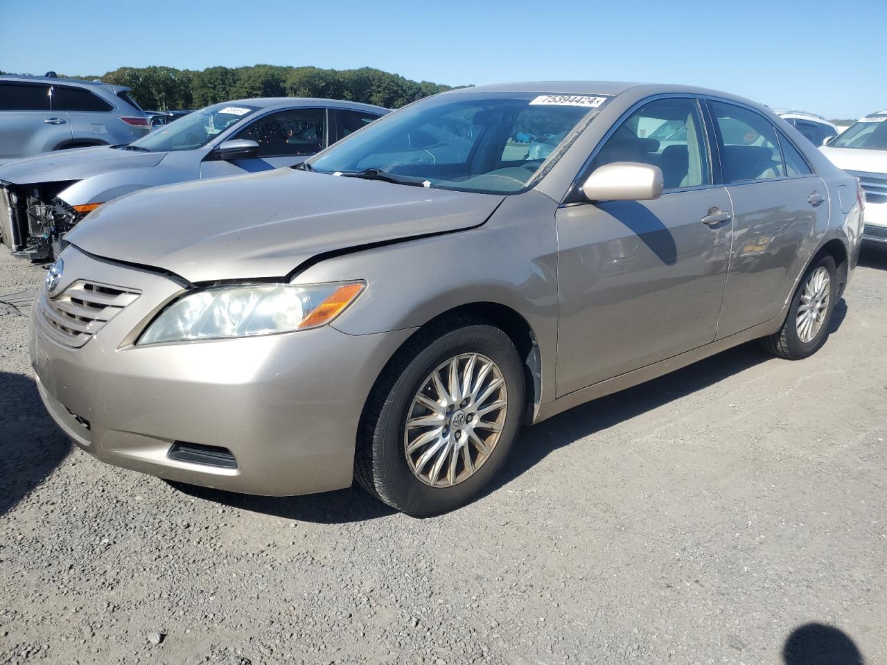 TOYOTA CAMRY CE 2007 gold sedan 4d gas 4T1BE46K87U718193 photo #1