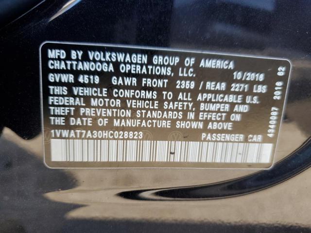 2017 VOLKSWAGEN PASSAT S - 1VWAT7A30HC028823