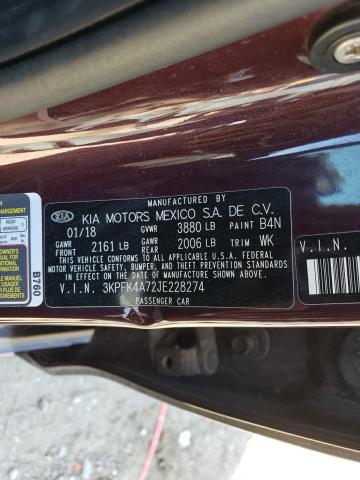 2018 KIA FORTE LX - 3KPFK4A72JE228274
