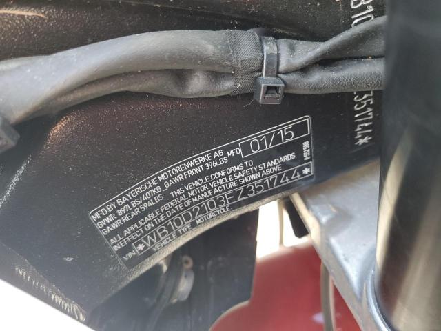 2015 BMW S 1000 RR - WB10D2103FZ351744
