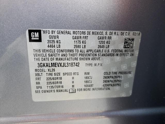 VIN 3GKALMEVXJL318742 2018 GMC Terrain, Sle no.13