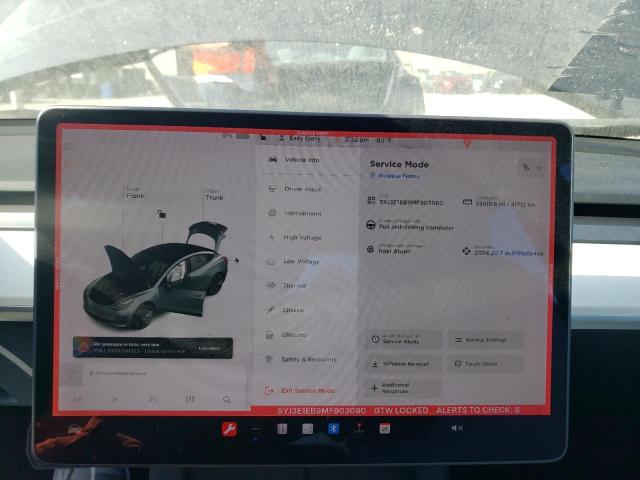 VIN 5YJ3E1EB9MF903060 2021 Tesla MODEL 3 no.9