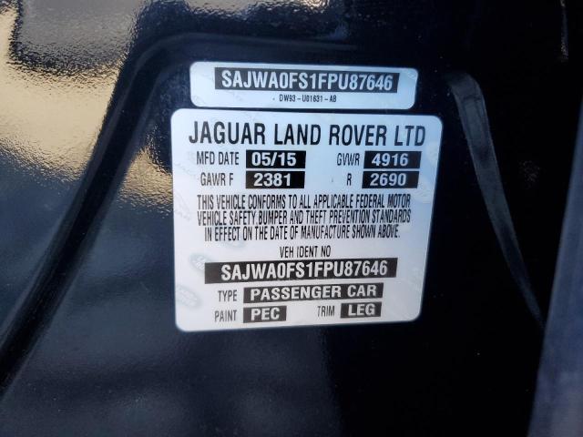 2015 JAGUAR XF 2.0T PR SAJWA0FS1FPU87646