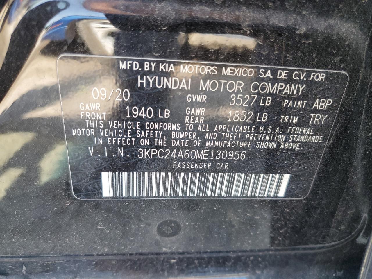 Lot #2893244737 2021 HYUNDAI ACCENT SE