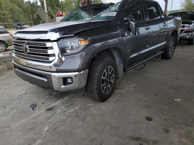 TOYOTA TUNDRA CRE 2018 gray  flexible fuel 5TFAW5F11JX720710 photo #1