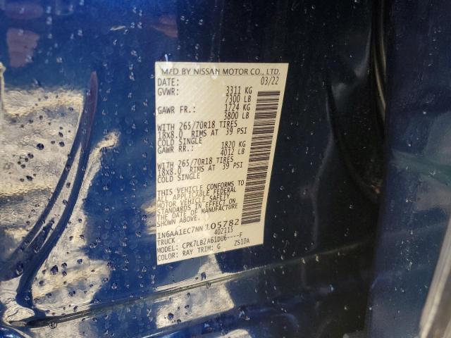 2022 NISSAN TITAN S - 1N6AA1EC7NN105782