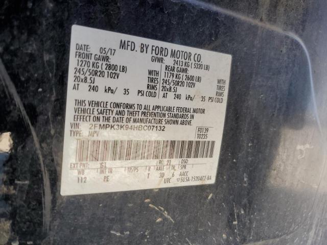 2017 FORD EDGE TITAN - 2FMPK3K94HBC07132