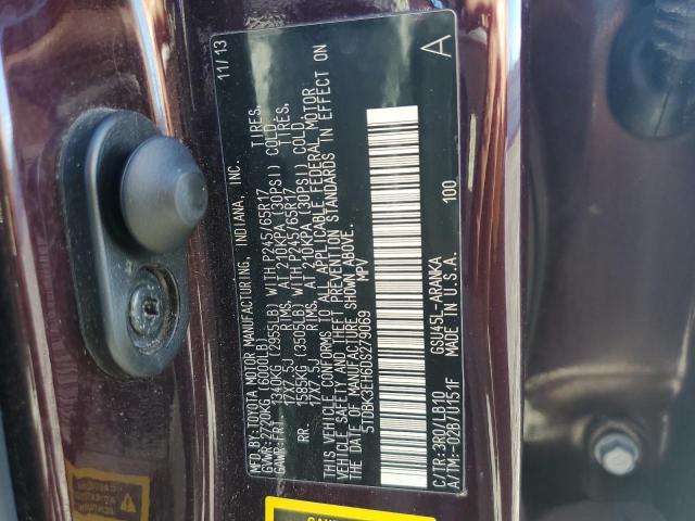 2013 TOYOTA HIGHLANDER - 5TDBK3EH6DS279069