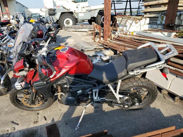 TRIUMPH MOTORCYCLE TIGER EXPL 2015 red enduro gas SMTF02XK8FJ685298 photo #4