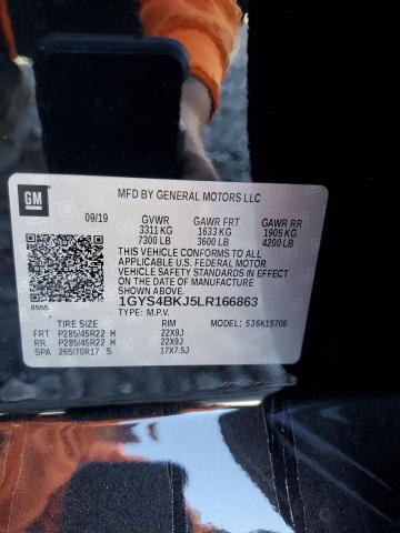 2020 CADILLAC ESCALADE L - 1GYS4BKJ5LR166863