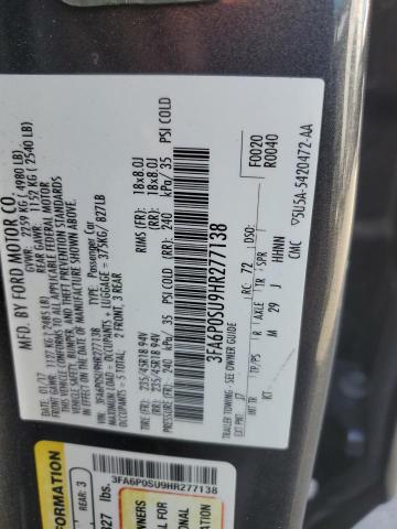 VIN 3FA6P0SU9HR277138 2017 Ford Fusion, Titanium Phev no.13