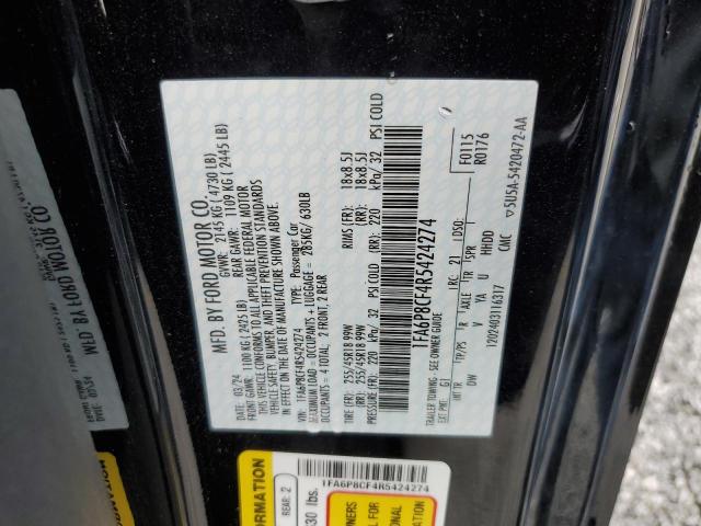 2024 FORD MUSTANG GT - 1FA6P8CF4R5424274