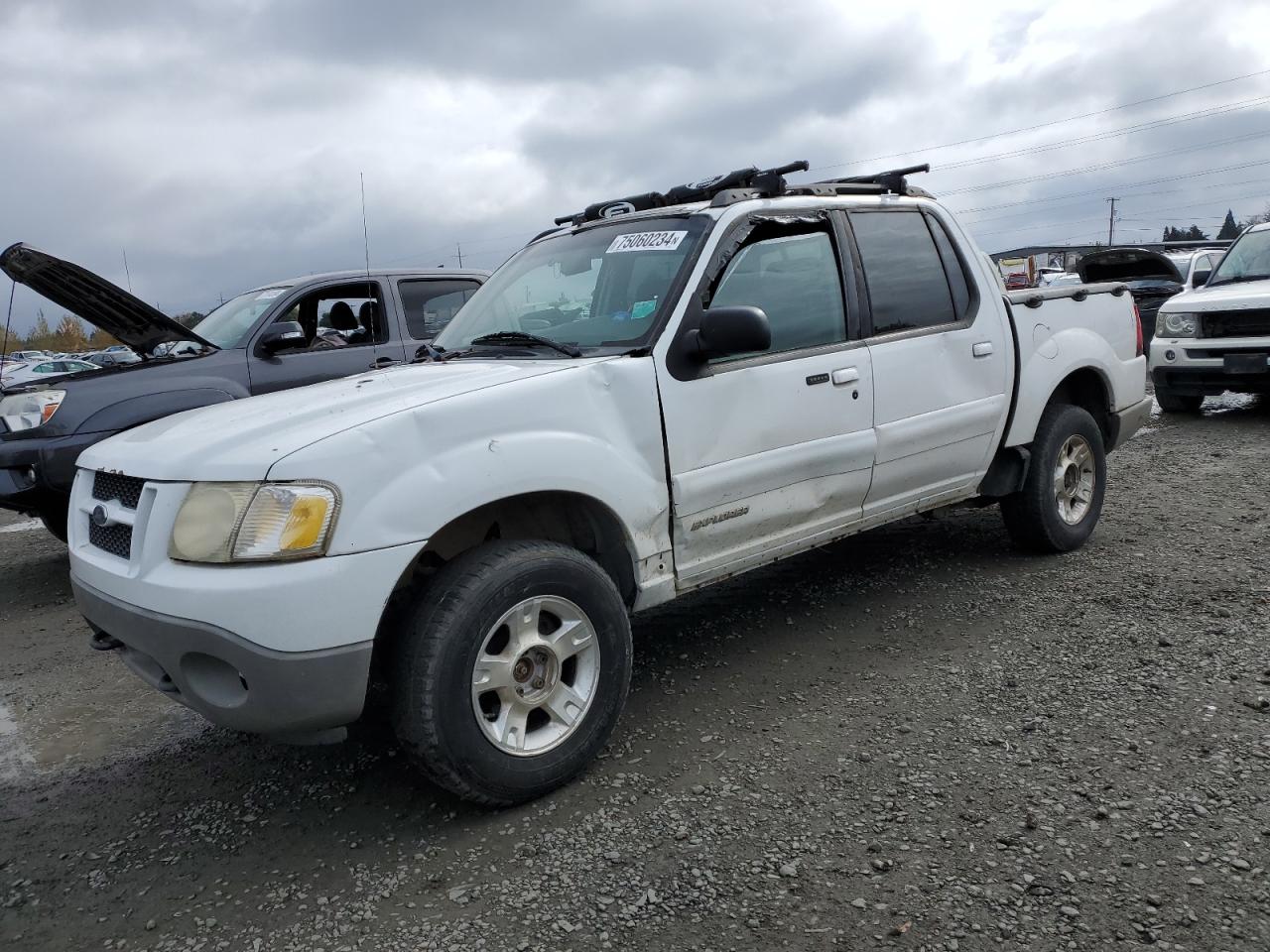 FORD EXPLORER S 2001 white  gas 1FMZU77E91UB26787 photo #1