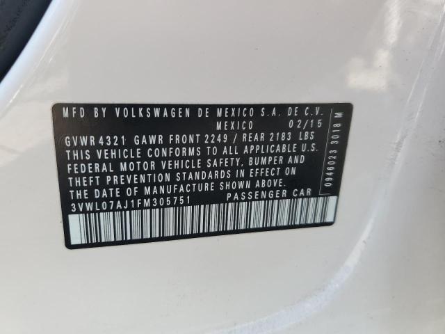 2015 VOLKSWAGEN JETTA SEL - 3VWL07AJ1FM305751