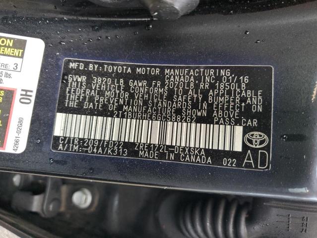 2016 TOYOTA COROLLA L - 2T1BURHE6GC588262