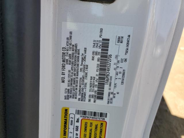 2017 FORD MUSTANG GT - 1FA6P8CF4H5272706