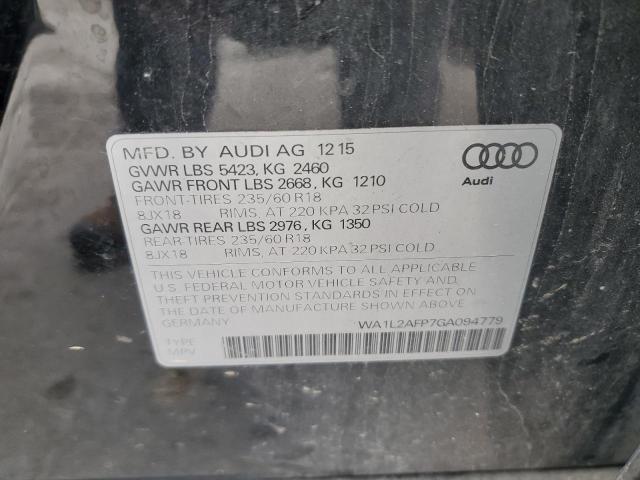 2016 AUDI Q5 PREMIUM - WA1L2AFP7GA094779