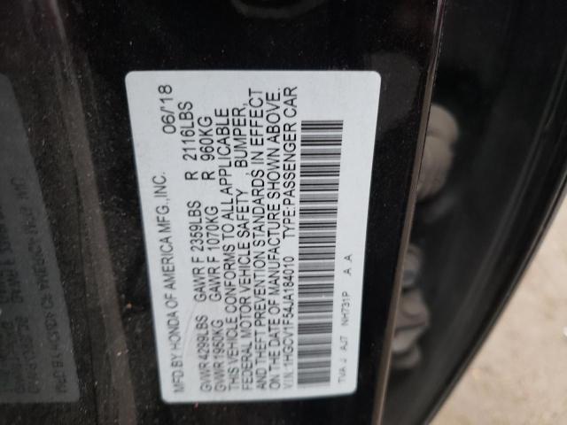 2018 HONDA ACCORD EXL - 1HGCV1F54JA184010