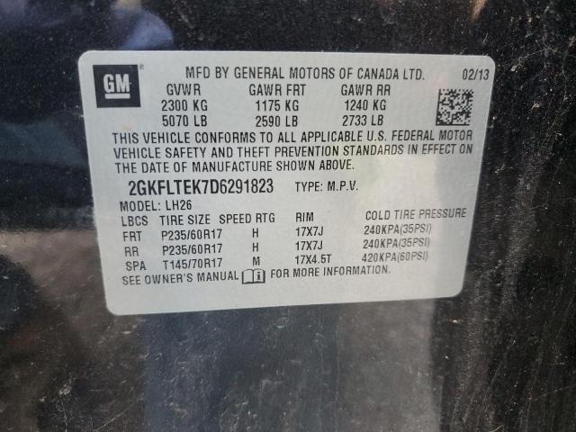 VIN 2GKFLTEK7D6291823 2013 GMC Terrain, Sle no.13