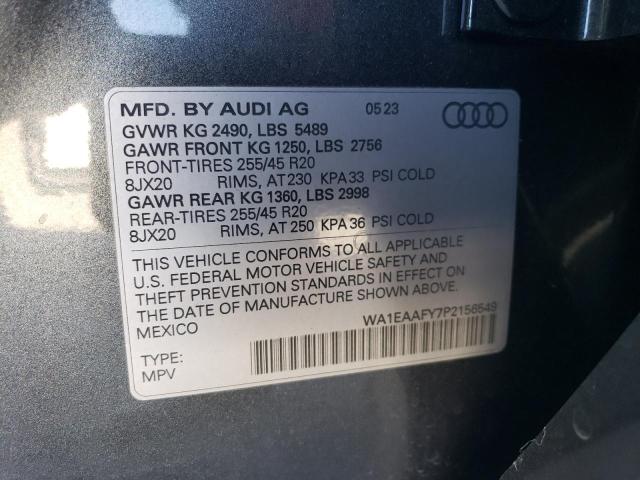 VIN WA1EAAFY7P2156549 2023 AUDI Q5 no.14