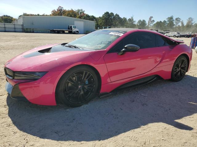 BMW I8 2015 pink coupe hybrid engine WBY2Z2C5XFV674362 photo #1