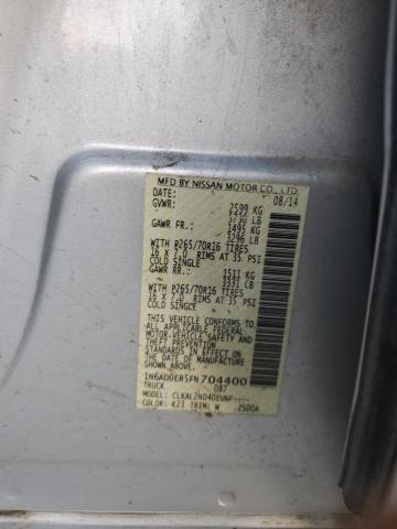 2015 NISSAN FRONTIER S 1N6AD0ER5FN704400
