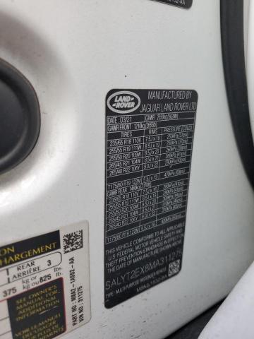 2021 LAND ROVER RANGE ROVE - SALYT2EX8MA311275