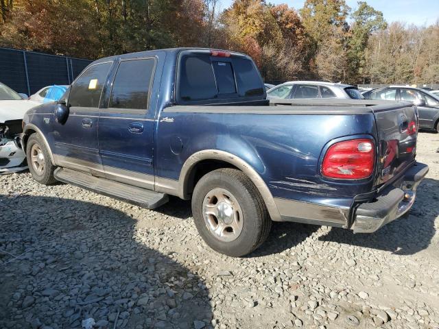 FORD F150 SUPER 2002 blue crew pic gas 1FTRW07L12KB92848 photo #3