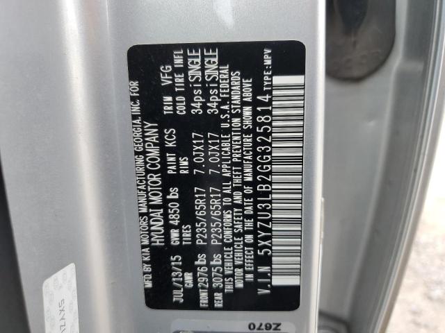 2016 HYUNDAI SANTA FE S - 5XYZU3LB2GG325814