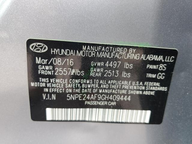 2016 HYUNDAI SONATA SE 5NPE24AF9GH409444