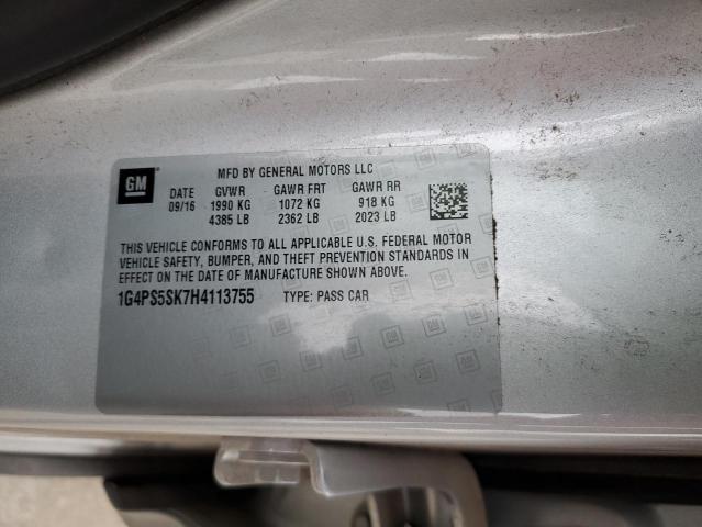 2017 BUICK VERANO - 1G4PS5SK7H4113755