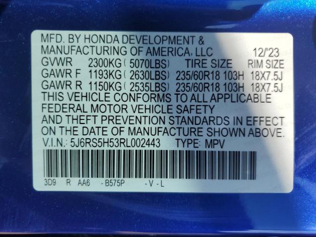 2024 HONDA CR-V SPORT - 5J6RS5H53RL002443