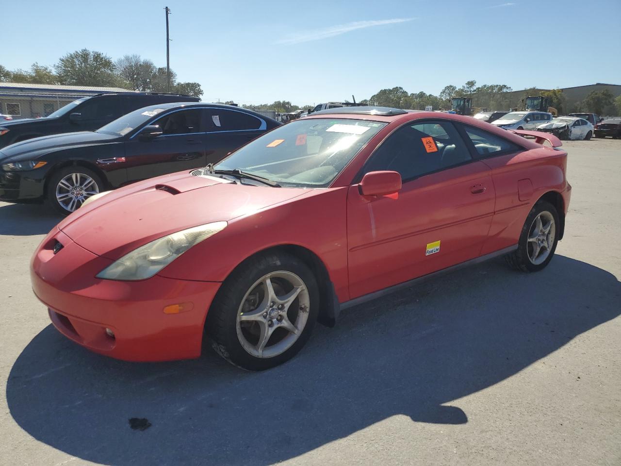 TOYOTA CELICA GT- 2001 red  gas JTDDY32T910051985 photo #1